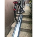 Variabel einstellbare Fahrradrampe, E-Bike  Treppenrampe von 60 - 365/600 cm Länge